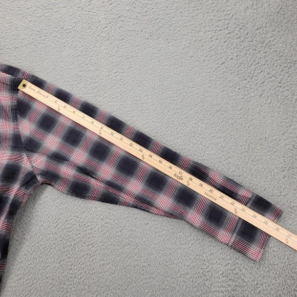 Banana Republic Shirt Mens XL Blue Red plaid Button Up Long Sleeve Classiccore - Picture 13 of 15